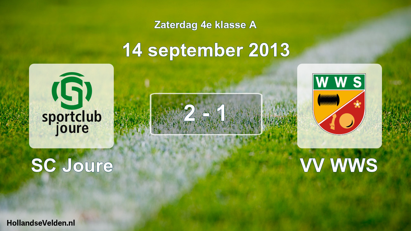 Total number of matches played: SC Joure - VV WWS 2 - 1 (14 September 2013)