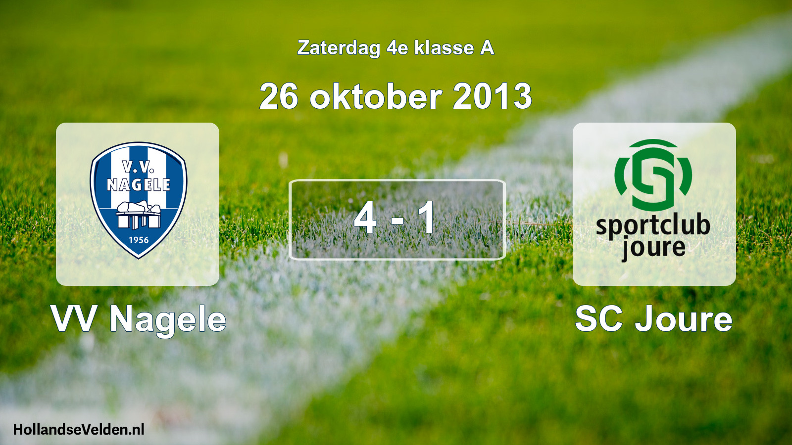 Total number of matches played: VV Nagele - SC Joure 4 - 1 (26 October 2013)