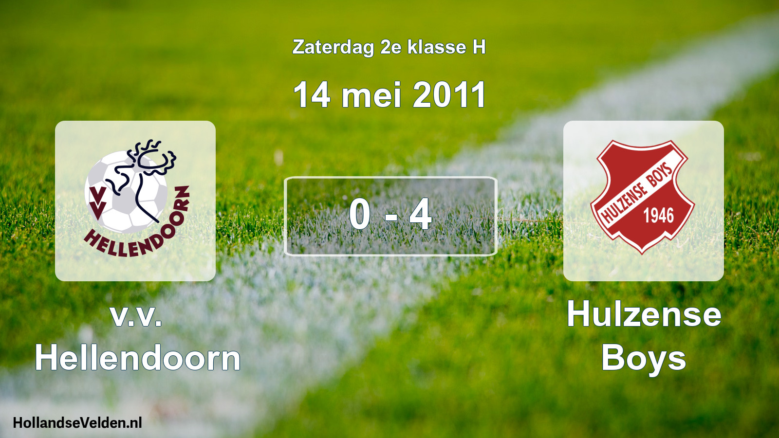Total number of matches played: v.v. Hellendoorn - Hulzense Boys 0 - 4 (14 May 2011)
