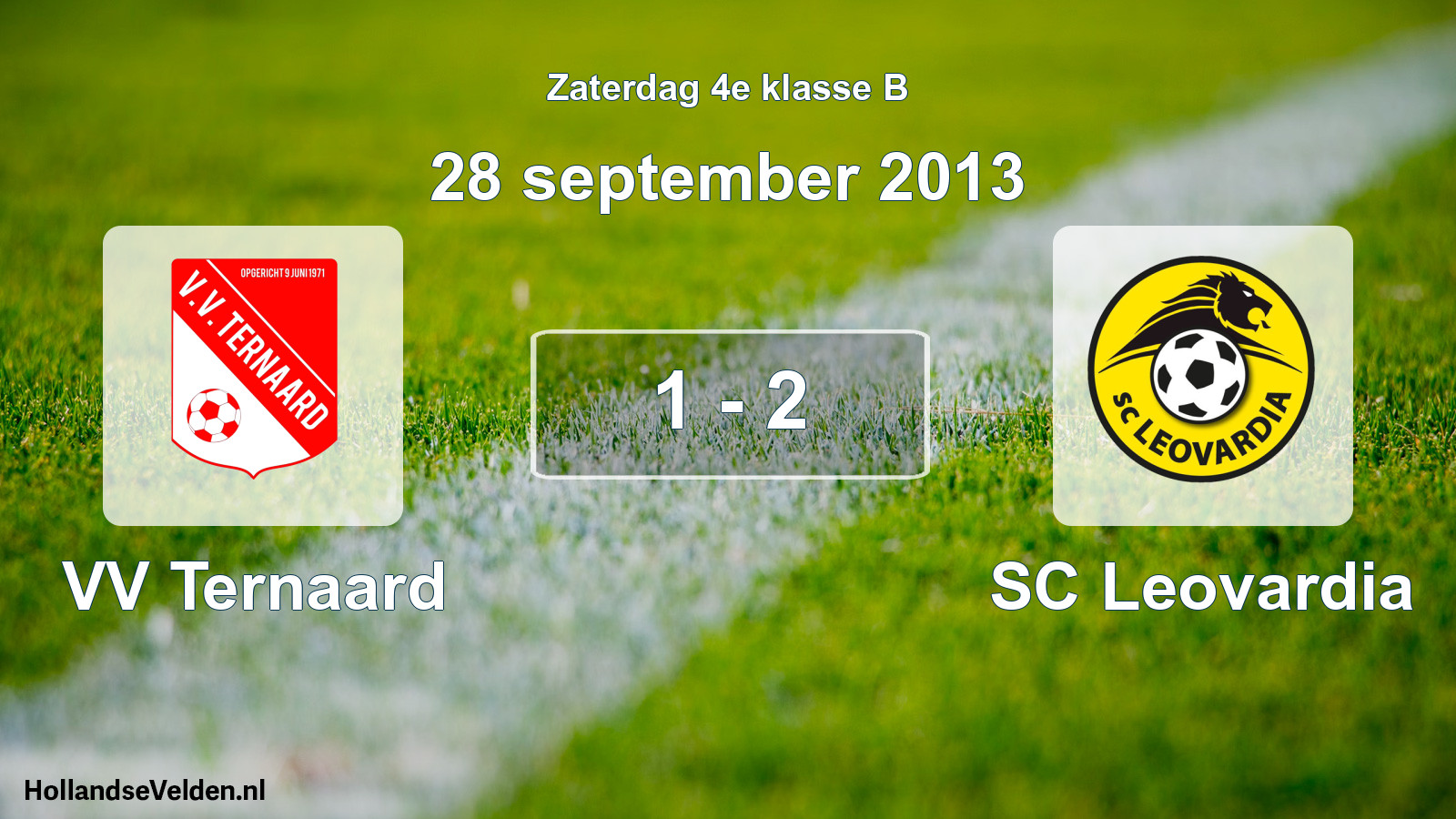 Total number of matches played: VV Ternaard - SC Leovardia 1 - 2 (28 September 2013)