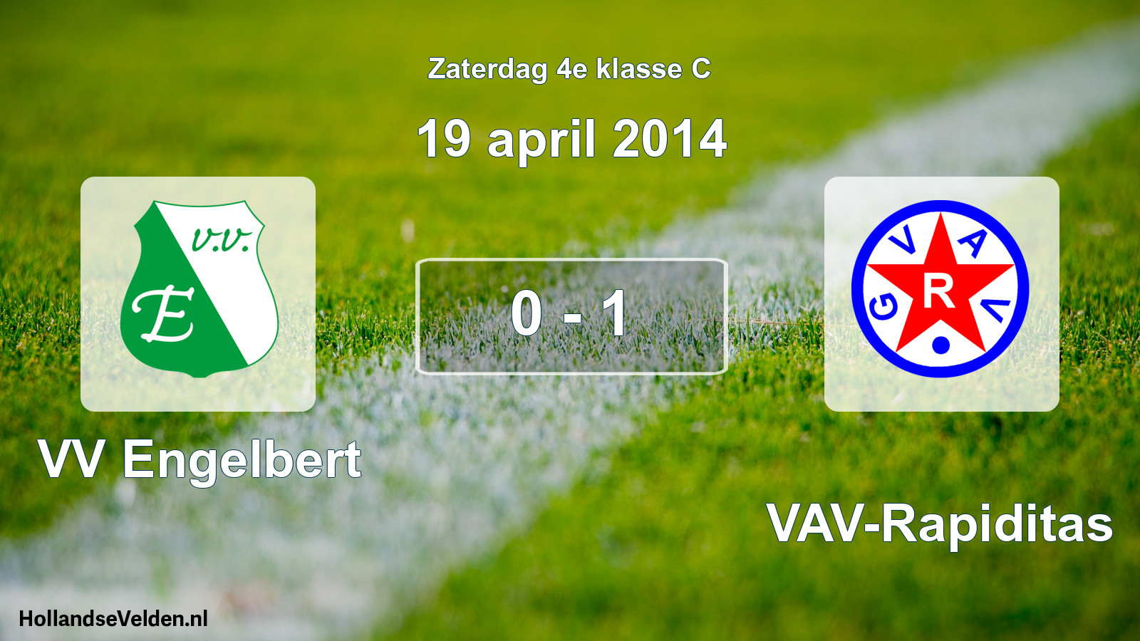 Total number of matches played: VV Engelbert - GVAV-Rapiditas 0 - 1 (19 April 2014)
