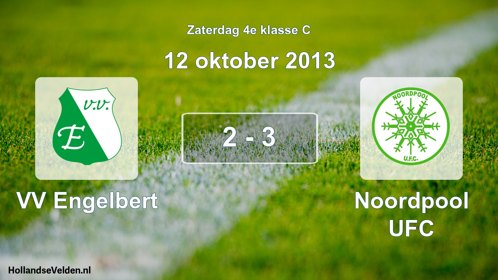 Total number of matches played: VV Engelbert - Noordpool UFC 2 - 3 (12 October 2013)