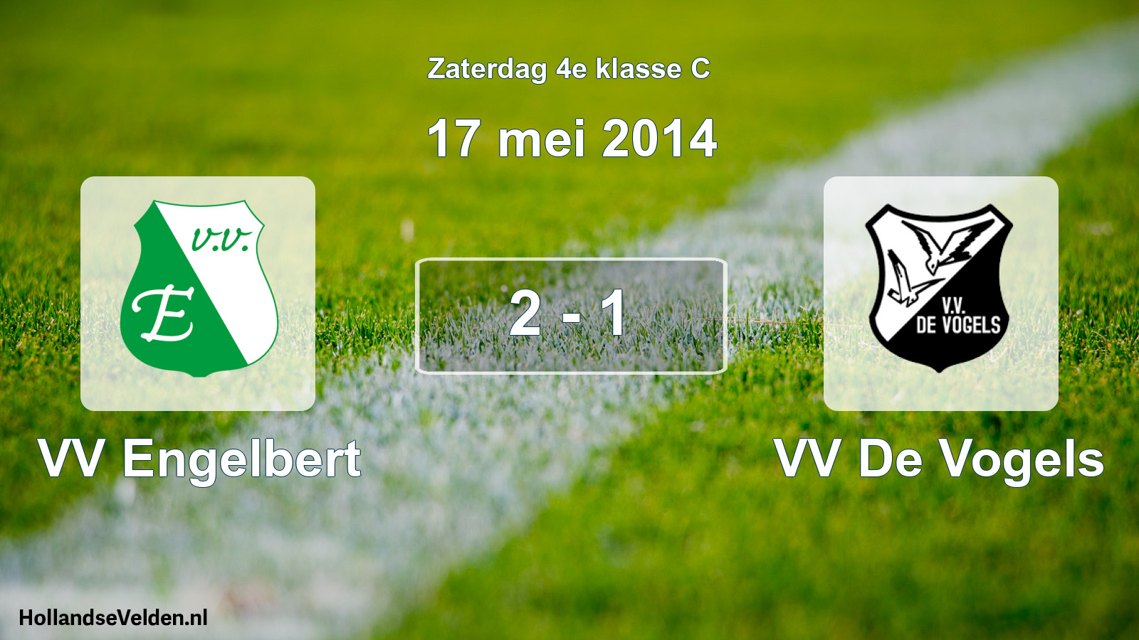 Total number of matches played: VV Engelbert - VV De Vogels 2 - 1 (17 May 2014)