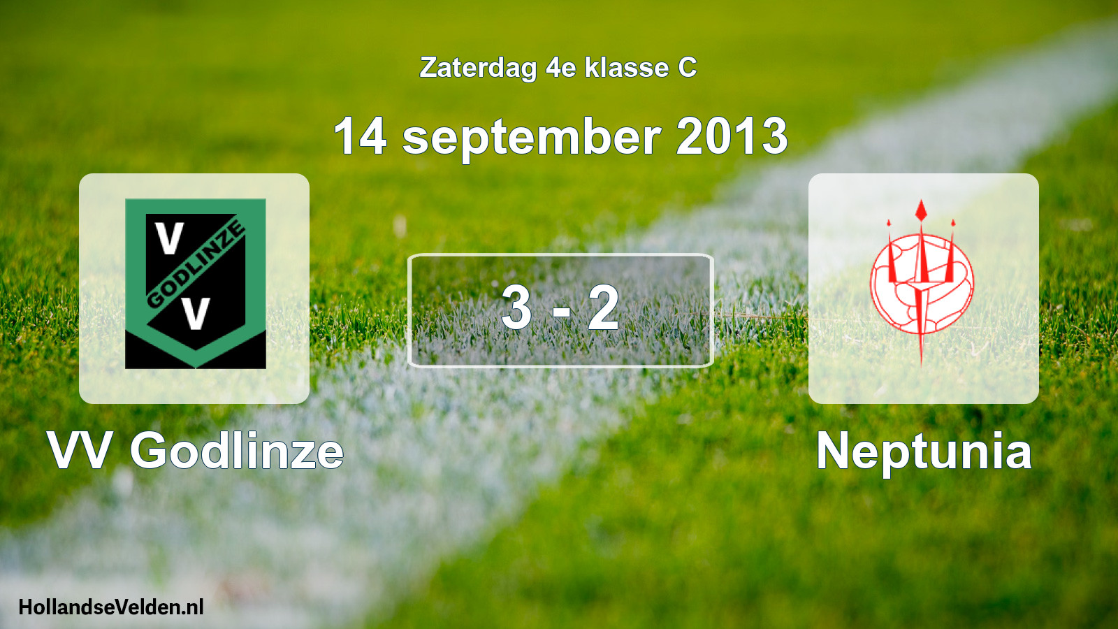 Total number of matches played: VV Godlinze - Neptunia 3 - 2 (14 September 2013)