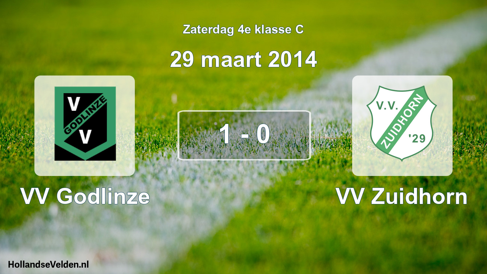 Total number of matches played: VV Godlinze - VV Zuidhorn 1 - 0 (29 March 2014)