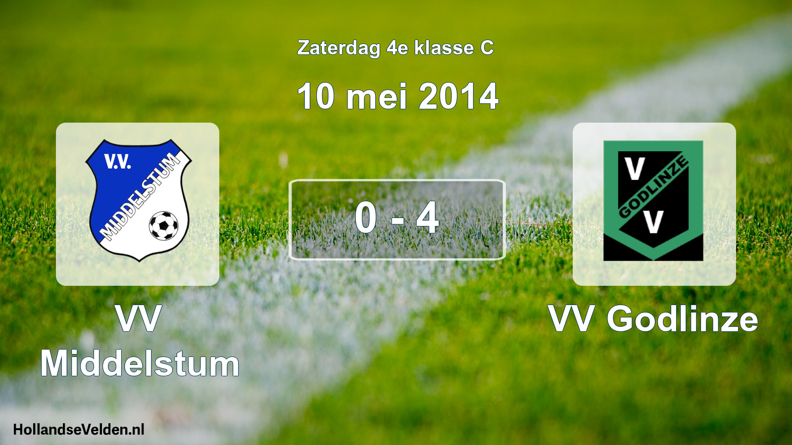 Total number of matches played: VV Middelstum - VV Godlinze 0 - 4 (10 May 2014)