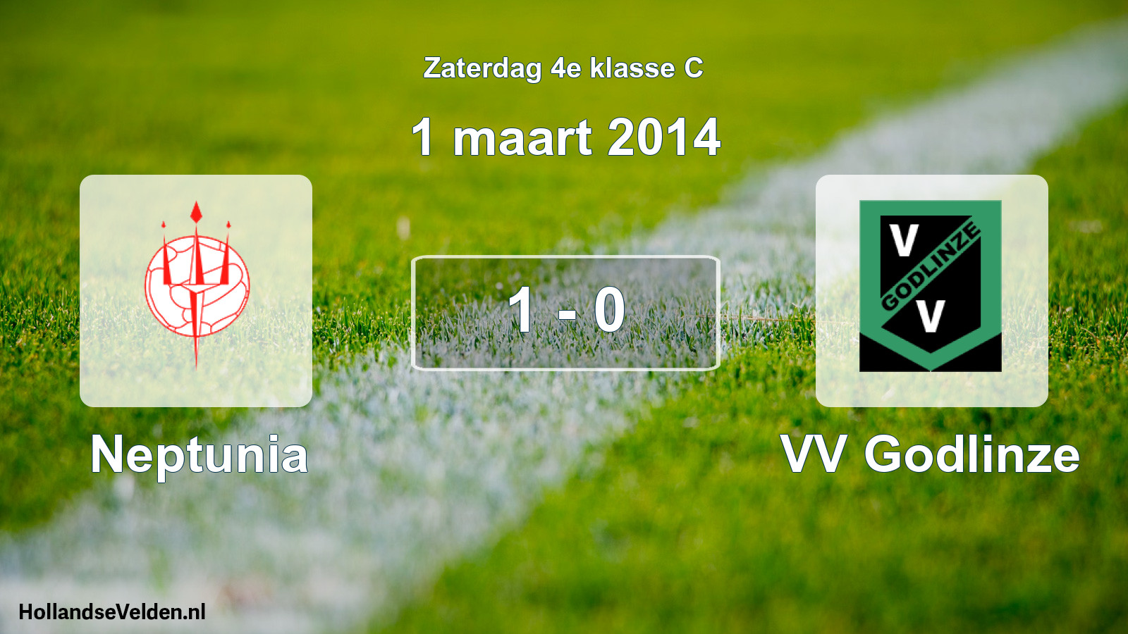 Total number of matches played: Neptunia - VV Godlinze 1 - 0 (1 March 2014)