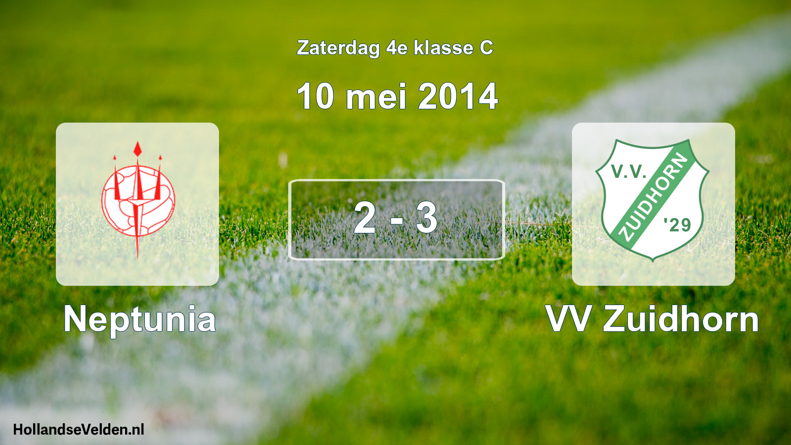 Total number of matches played: Neptunia - VV Zuidhorn 2 - 3 (10 May 2014)