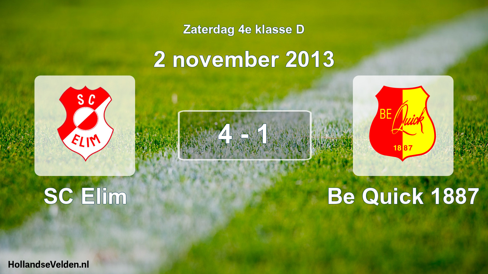 Total number of matches played: SC Elim - Be Quick 1887 4 - 1 (2 November 2013)