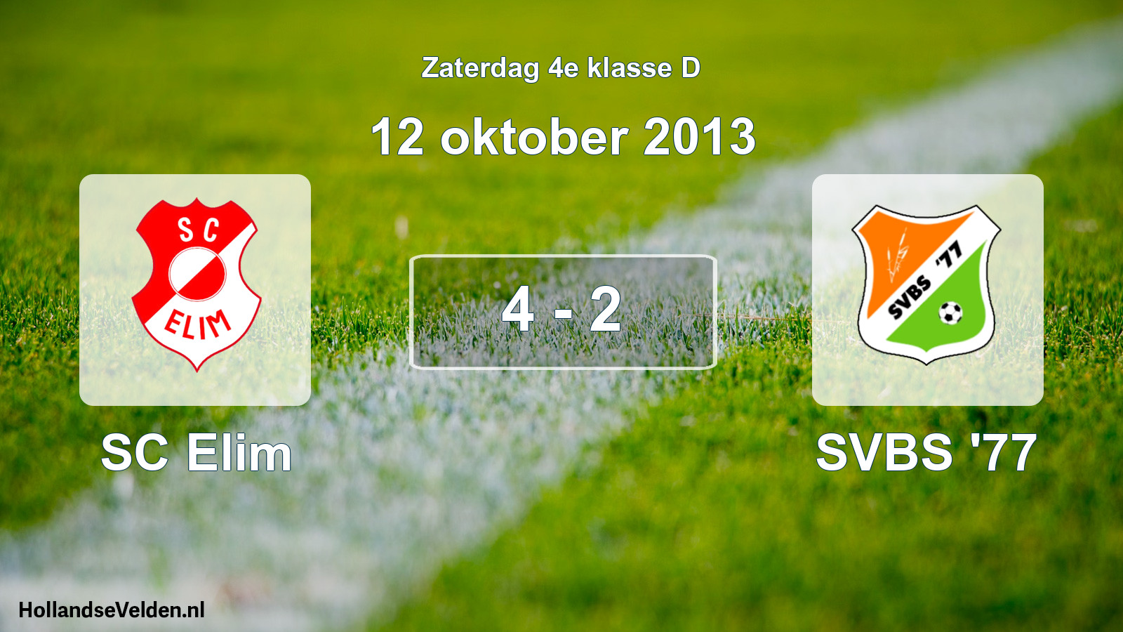 Total number of matches played: SC Elim - SVBS '77 4 - 2 (12 October 2013)