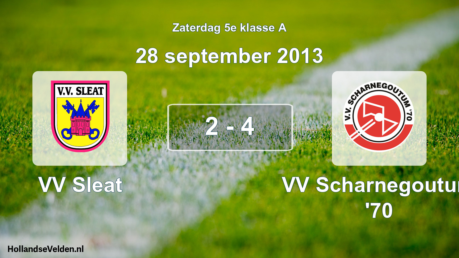Total number of matches played: VV Sleat - VV Scharnegoutum '70 2 - 4 (28 September 2013)