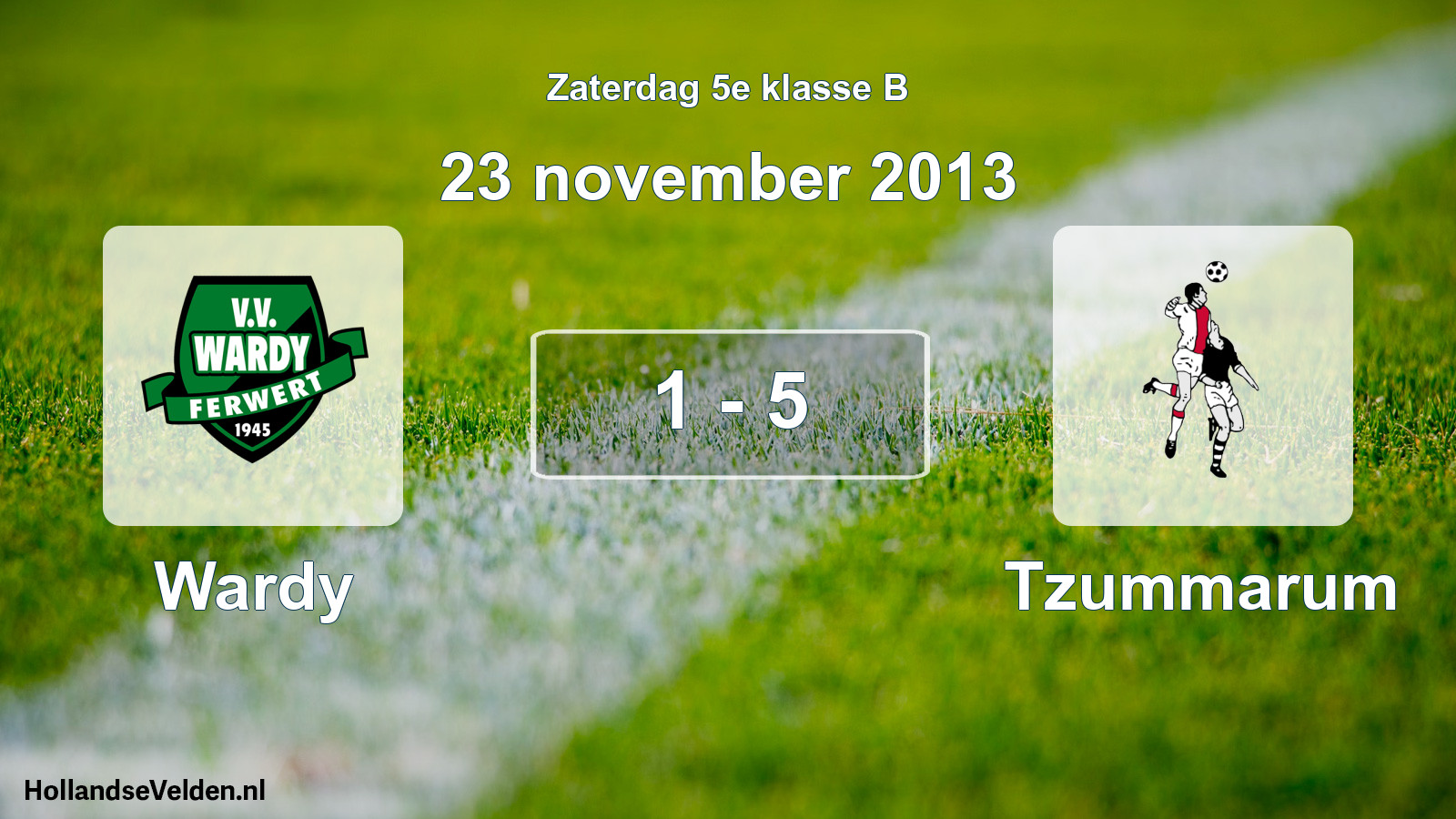 Total number of matches played: Wardy - Tzummarum 1 - 5 (23 November 2013)