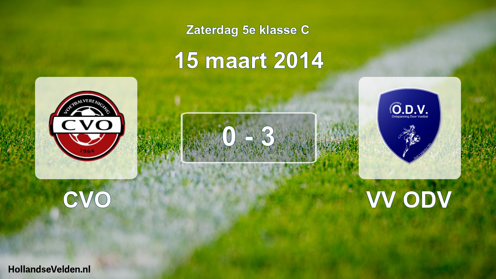 Total number of matches played: CVO - VV ODV 0 - 3 (15 March 2014)
