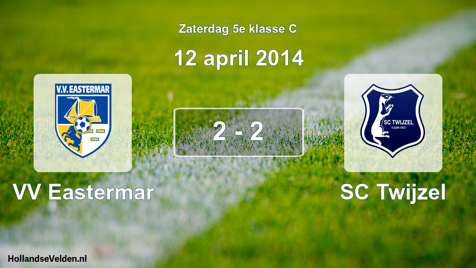 Total number of matches played: VV Eastermar - SC Twijzel 2 - 2 (12 April 2014)