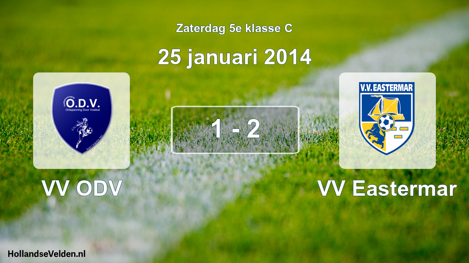 Total number of matches played: VV ODV - VV Eastermar 1 - 2 (25 January 2014)