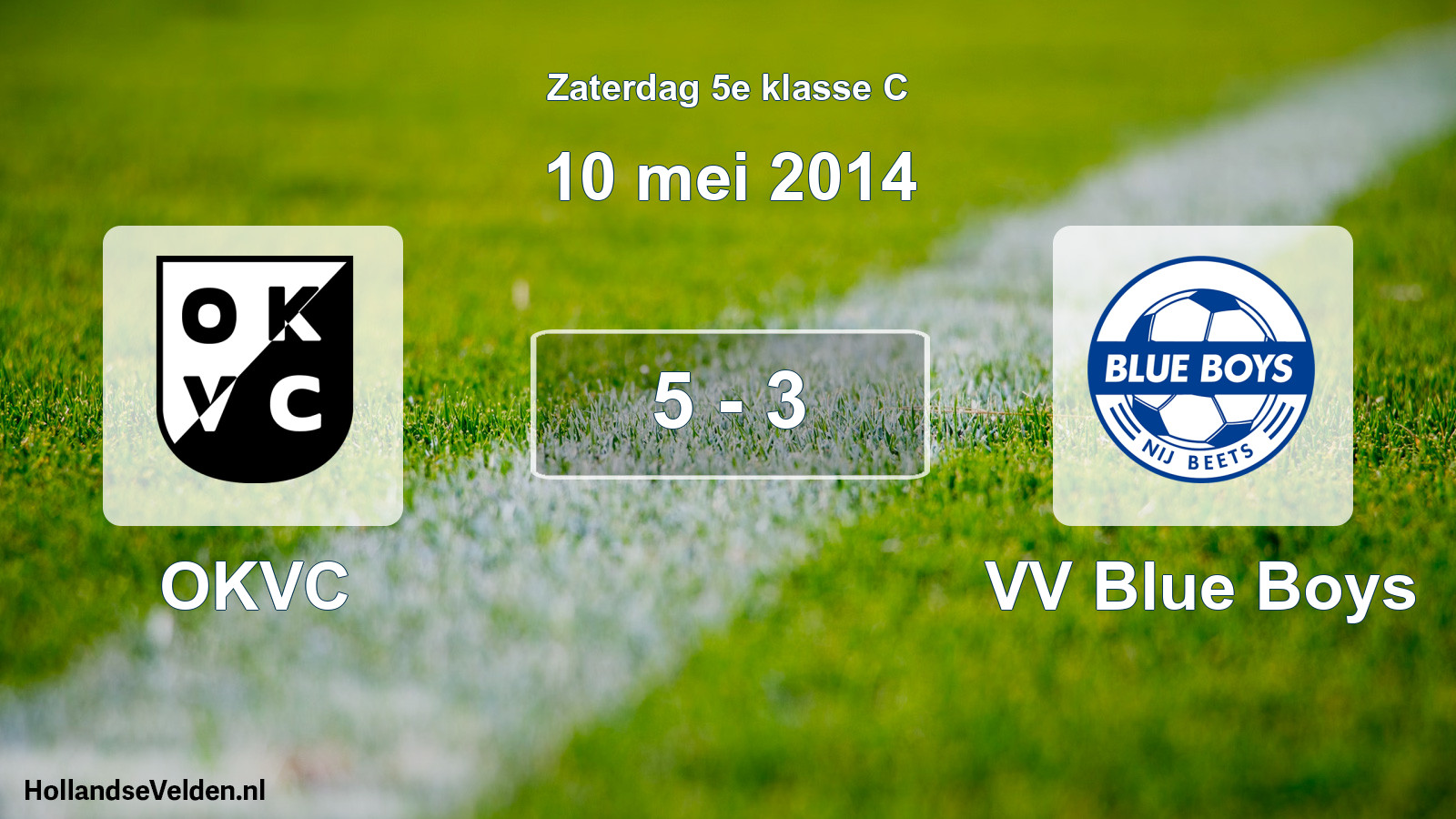 Total number of matches played: OKVC - VV Blue Boys 5 - 3 (10 May 2014)