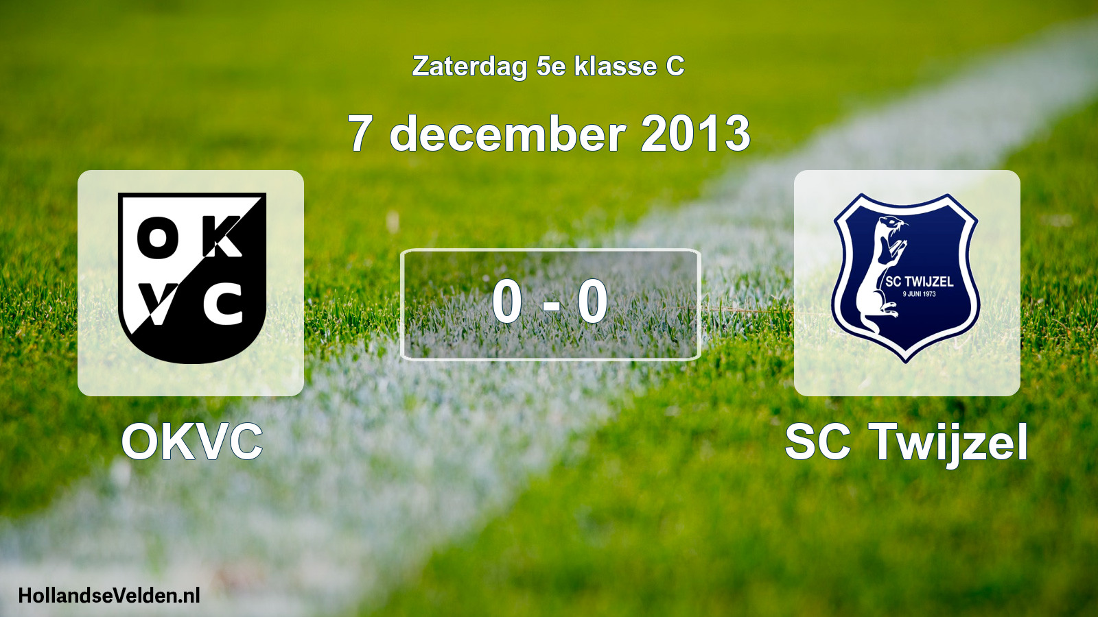 Total number of matches played: OKVC - SC Twijzel 0 - 0 (7 December 2013)