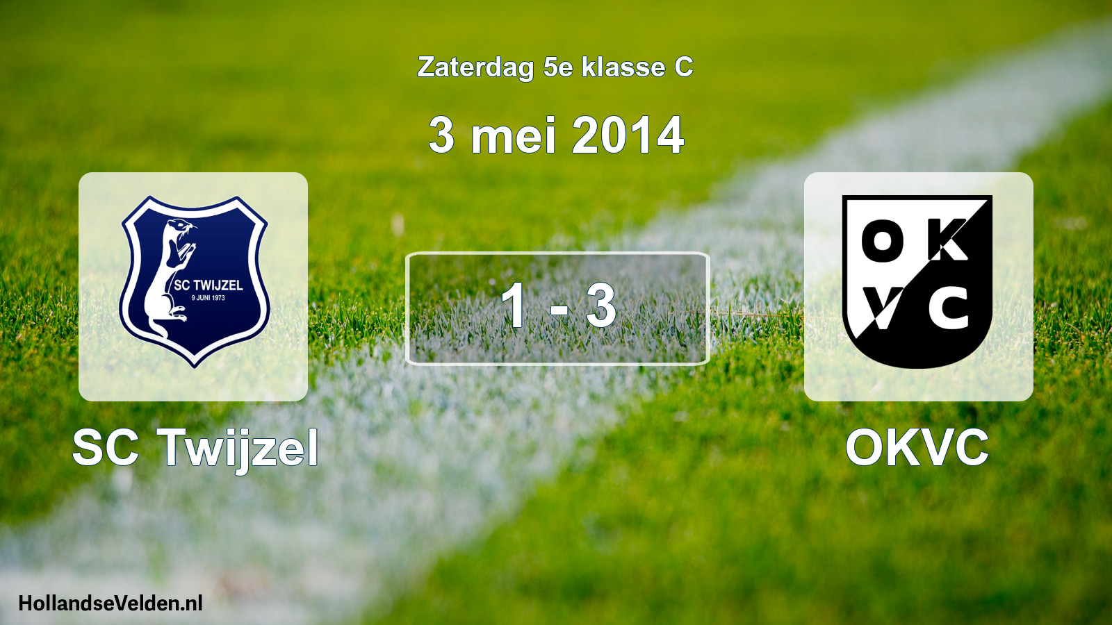 Total number of matches played: SC Twijzel - OKVC 1 - 3 (3 May 2014)