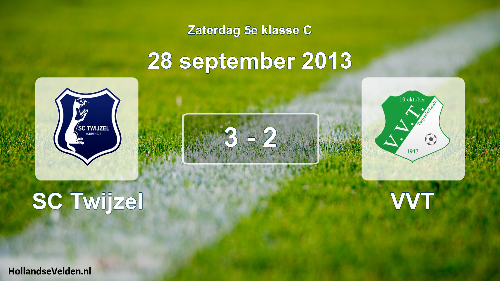 Total number of matches played: SC Twijzel - VVT 3 - 2 (28 September 2013)