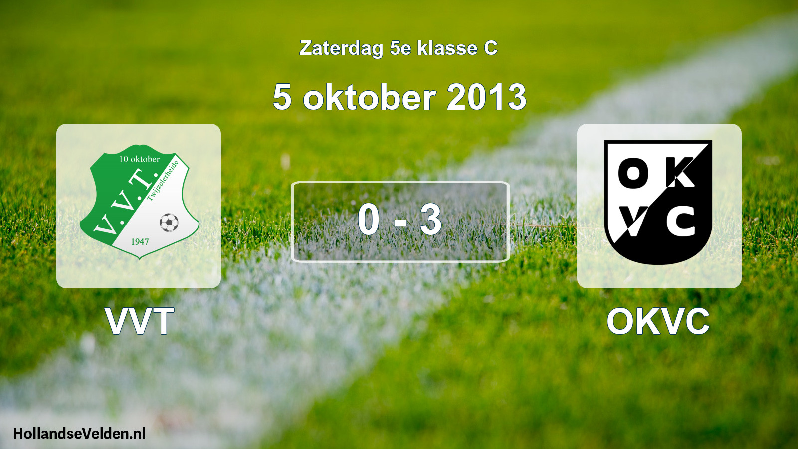 Total number of matches played: VVT - OKVC 0 - 3 (5 October 2013)