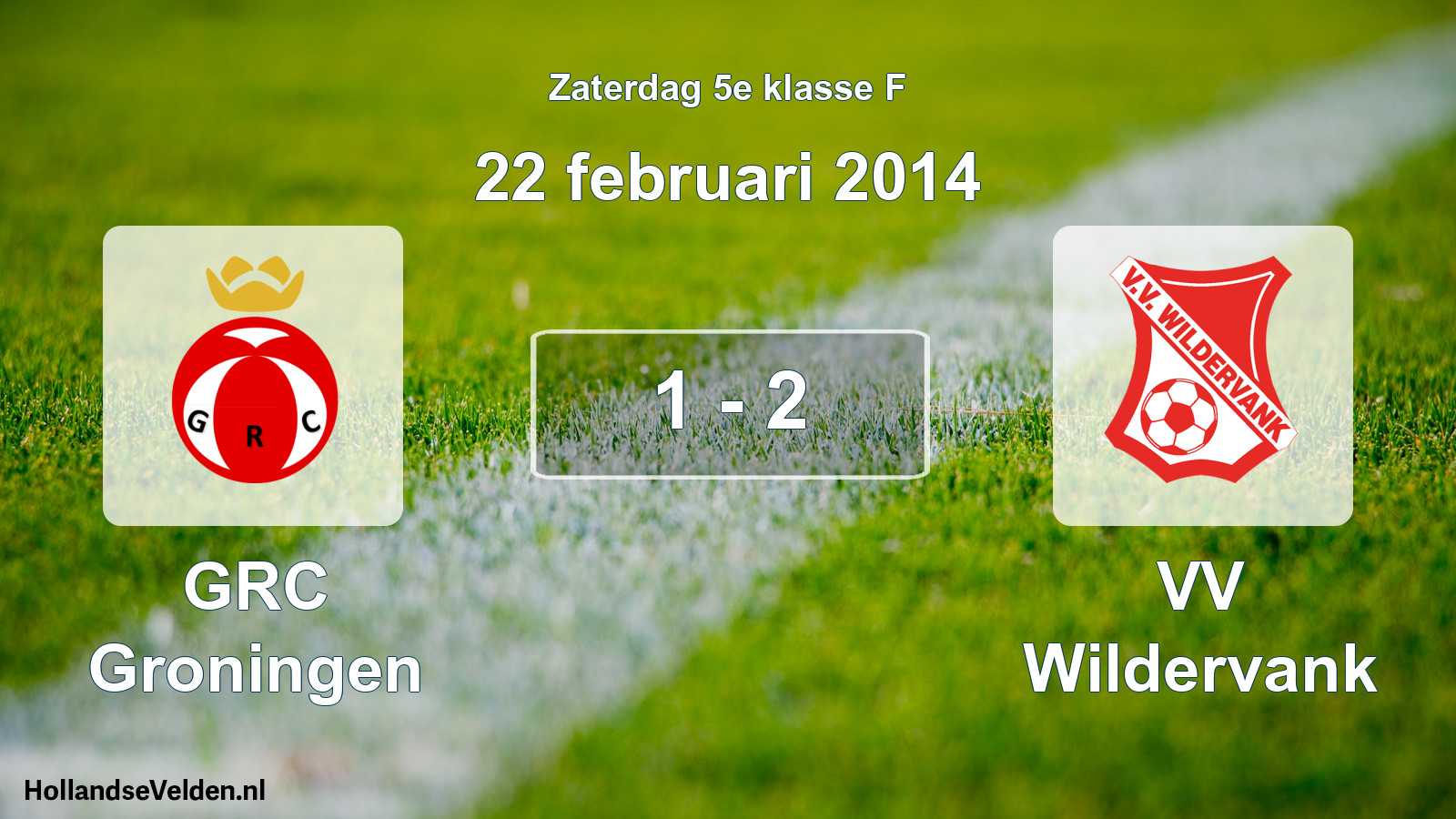 Total number of matches played: GRC Groningen - VV Wildervank 1 - 2 (22 February 2014)