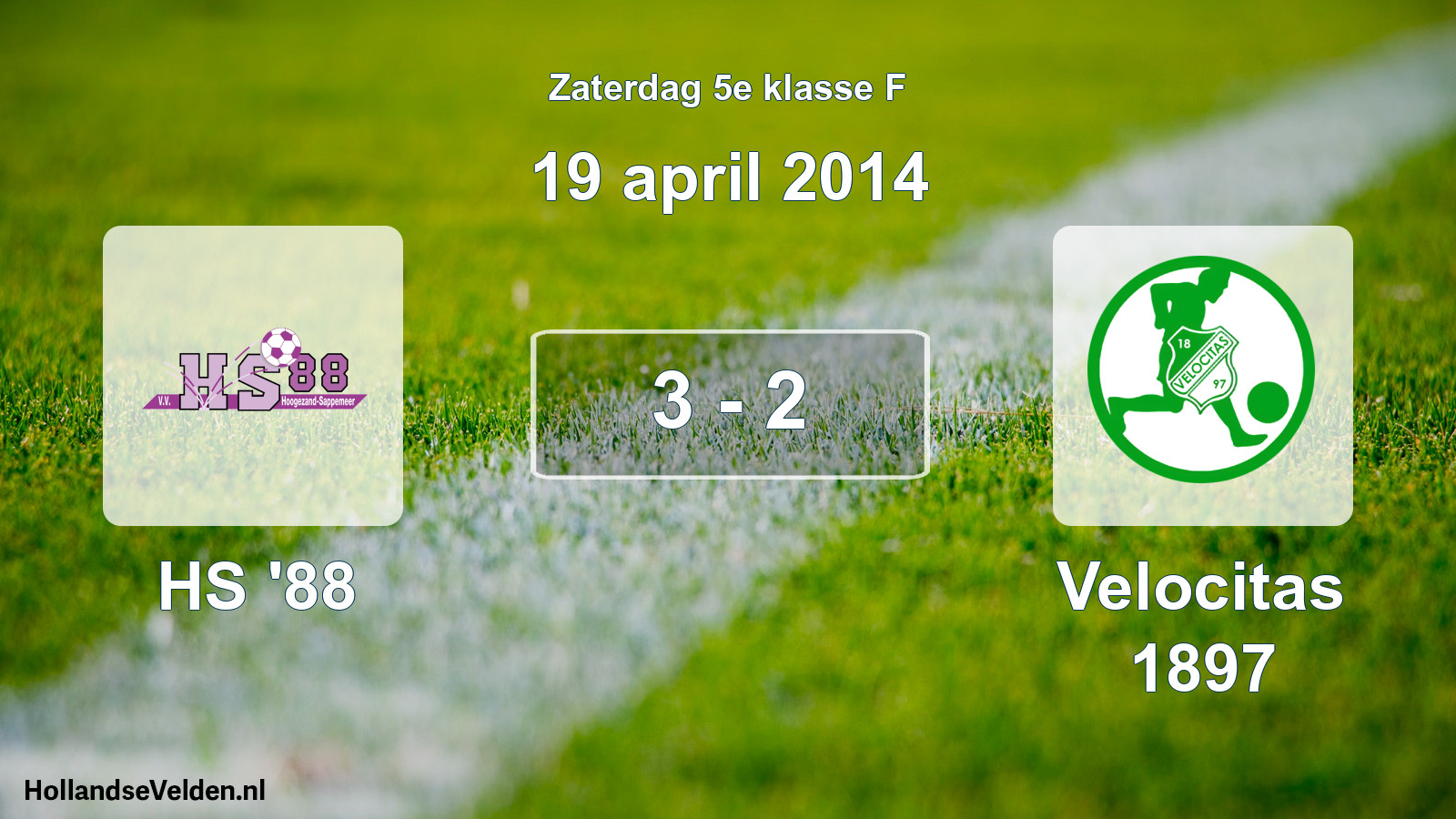 Total number of matches played: HS '88 - Velocitas 1897 3 - 2 (19 April 2014)