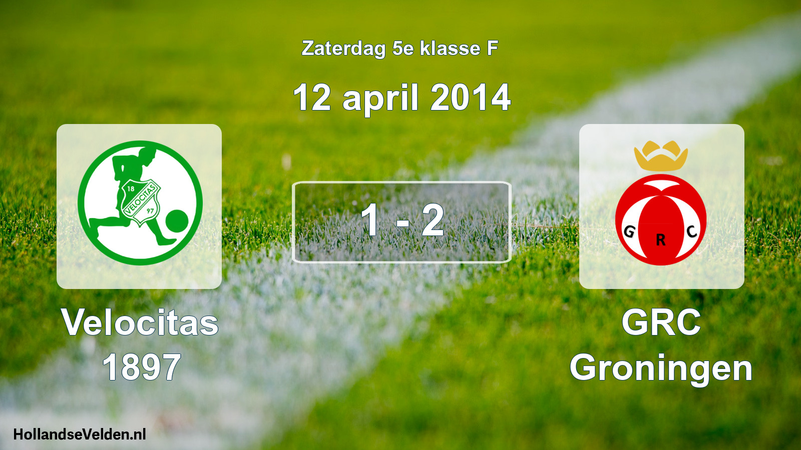 Total number of matches played: Velocitas 1897 - GRC Groningen 1 - 2 (12 April 2014)