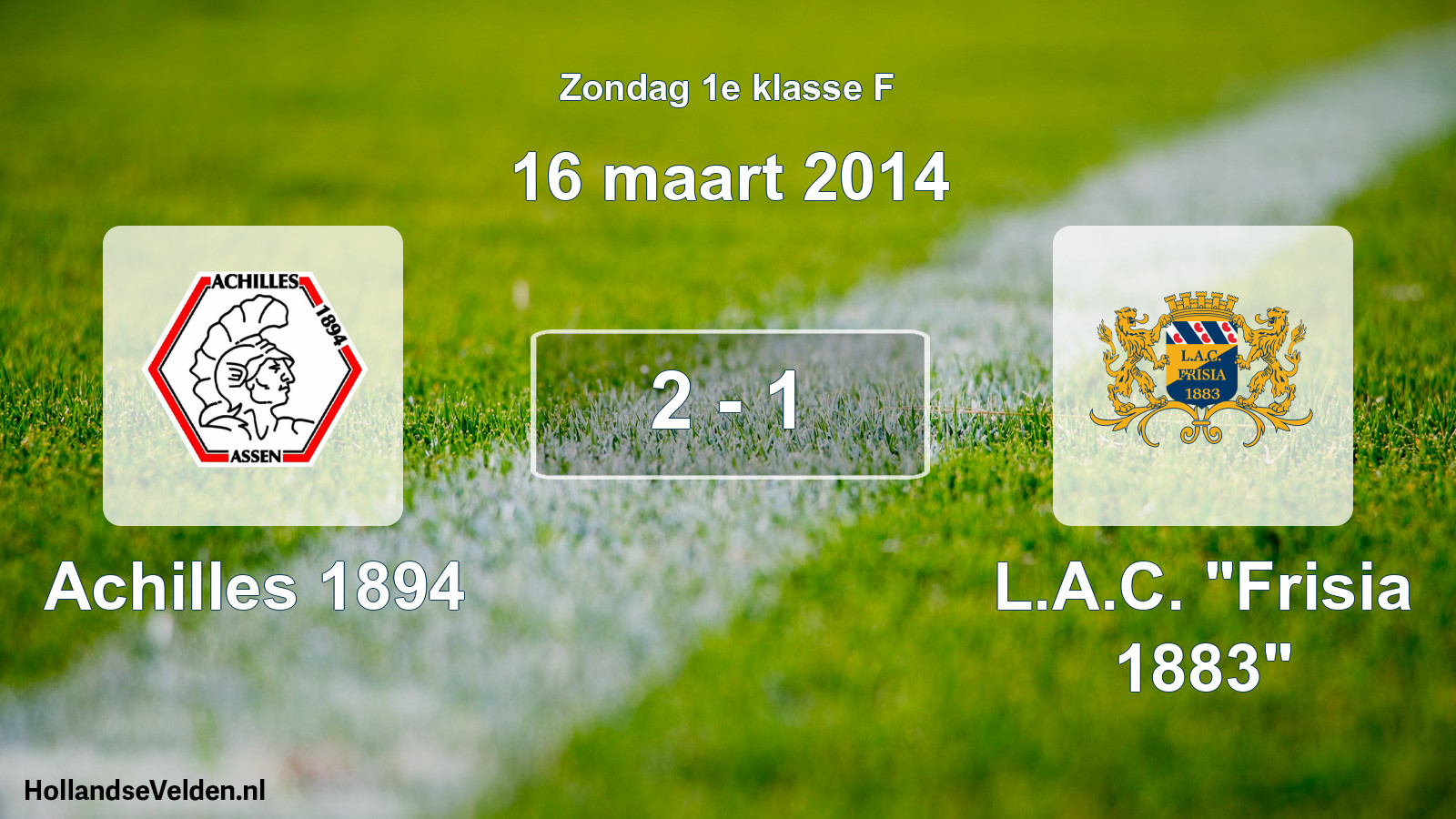 Total number of matches played: Achilles 1894 - L.A.C. 