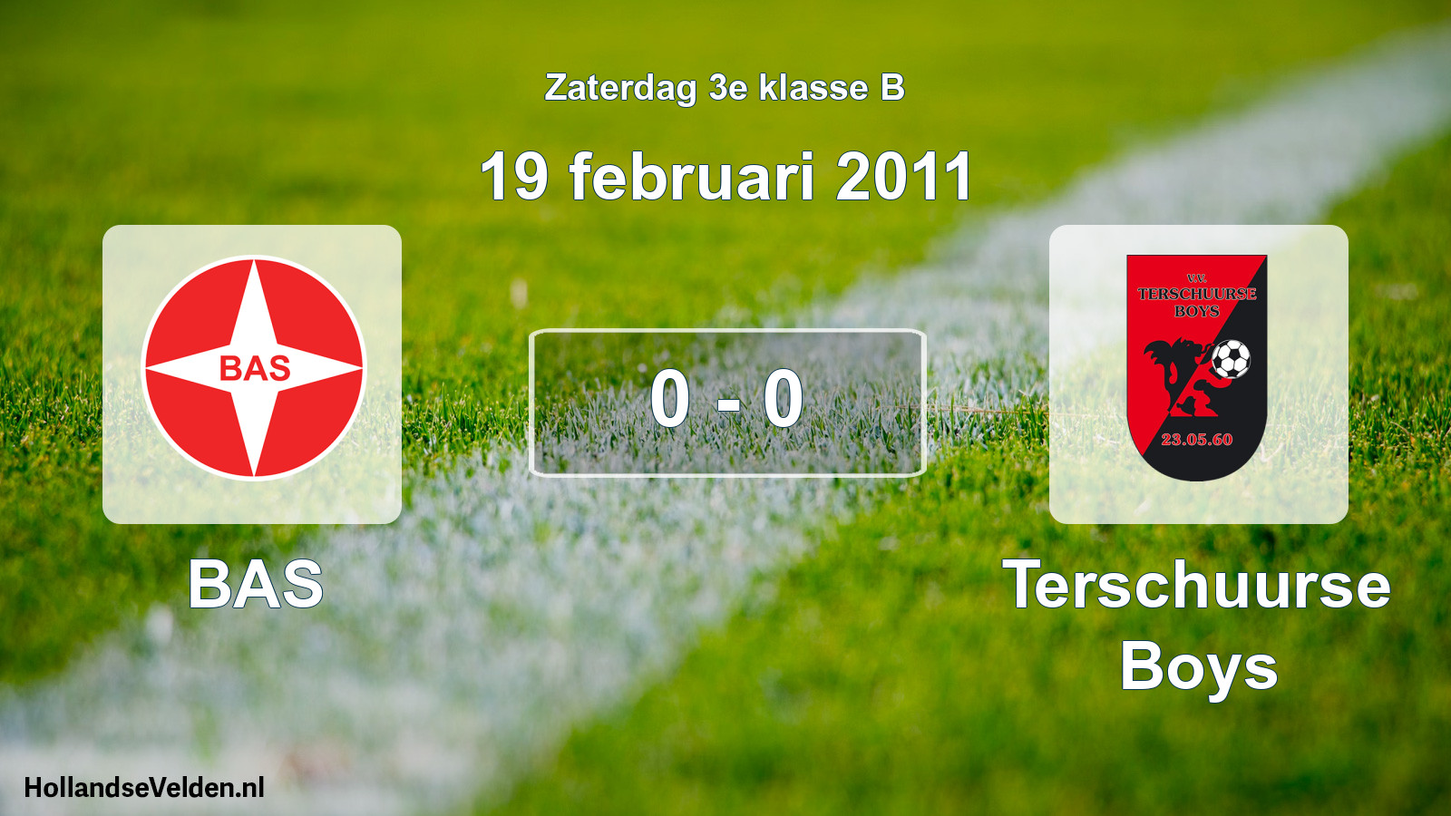 Total number of matches played: BAS - Terschuurse Boys 0 - 0 (19 February 2011)
