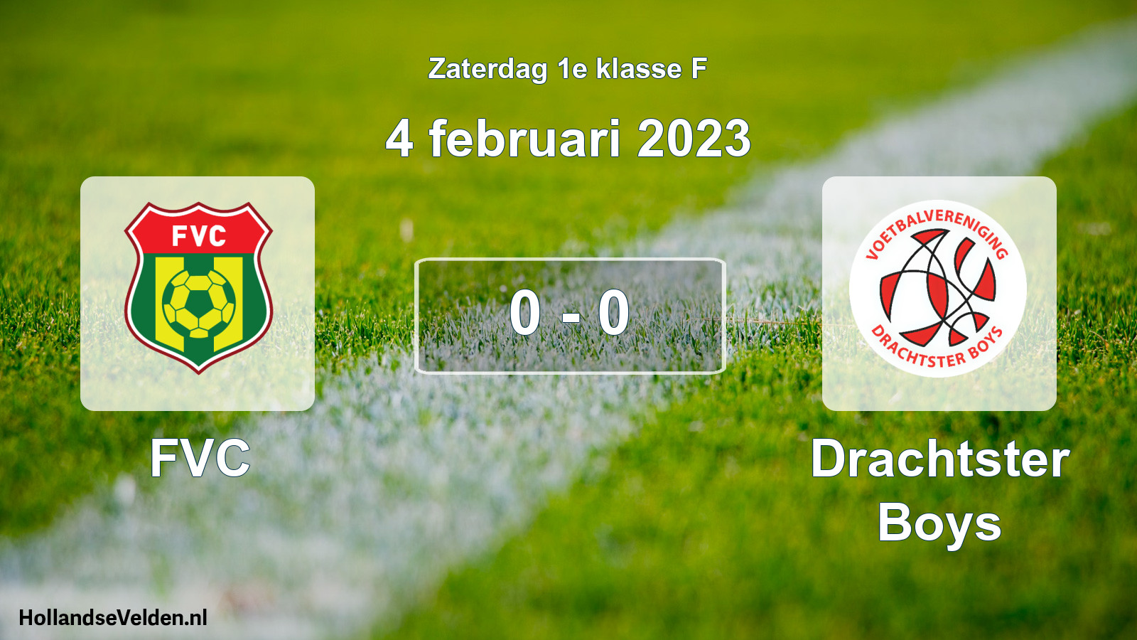 Total number of matches played: FVC - Drachtster Boys 0 - 0 (4 February 2023)