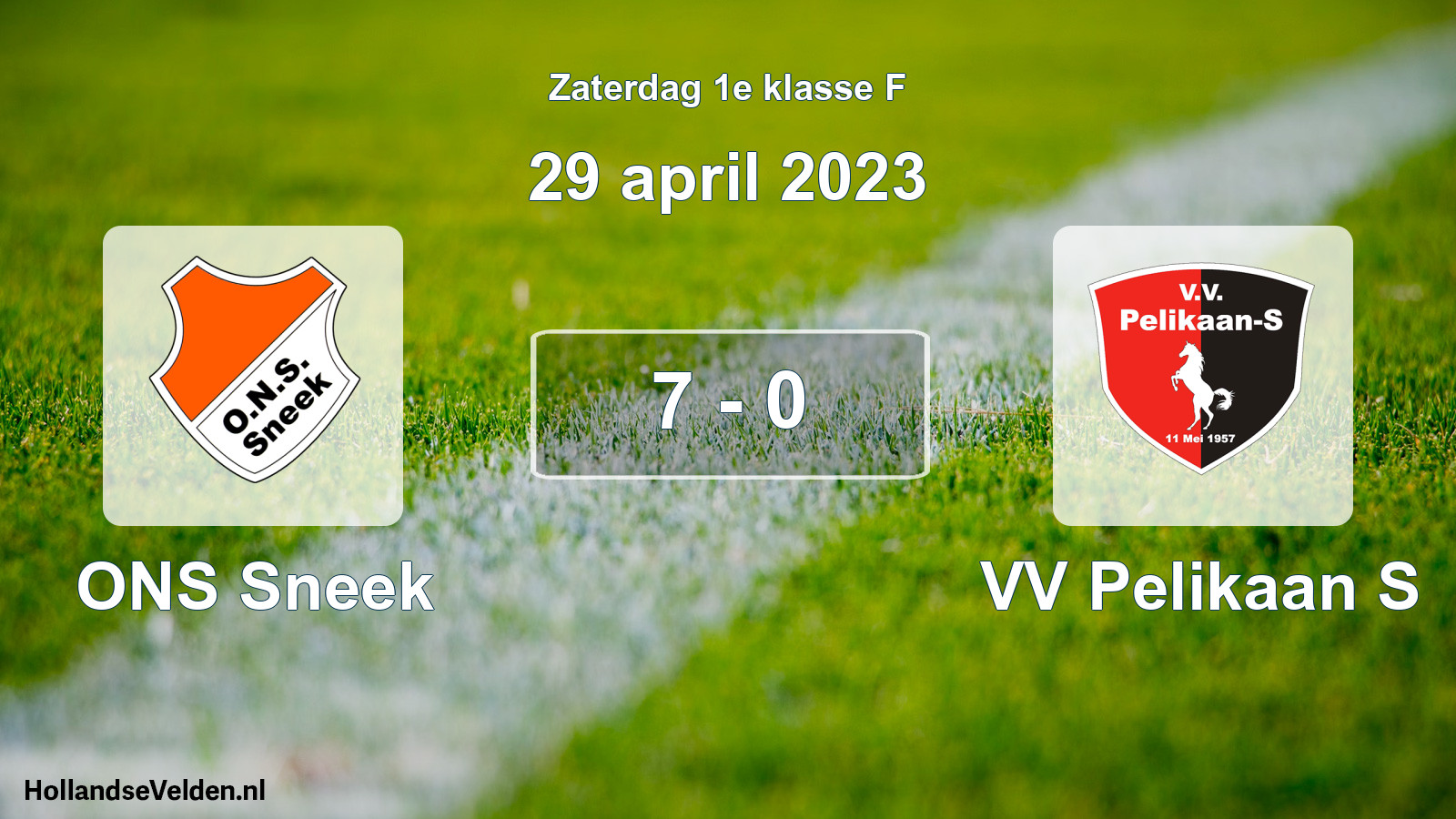 Total number of matches played: ONS Sneek - VV Pelikaan S 7 - 0 (29 April 2023)