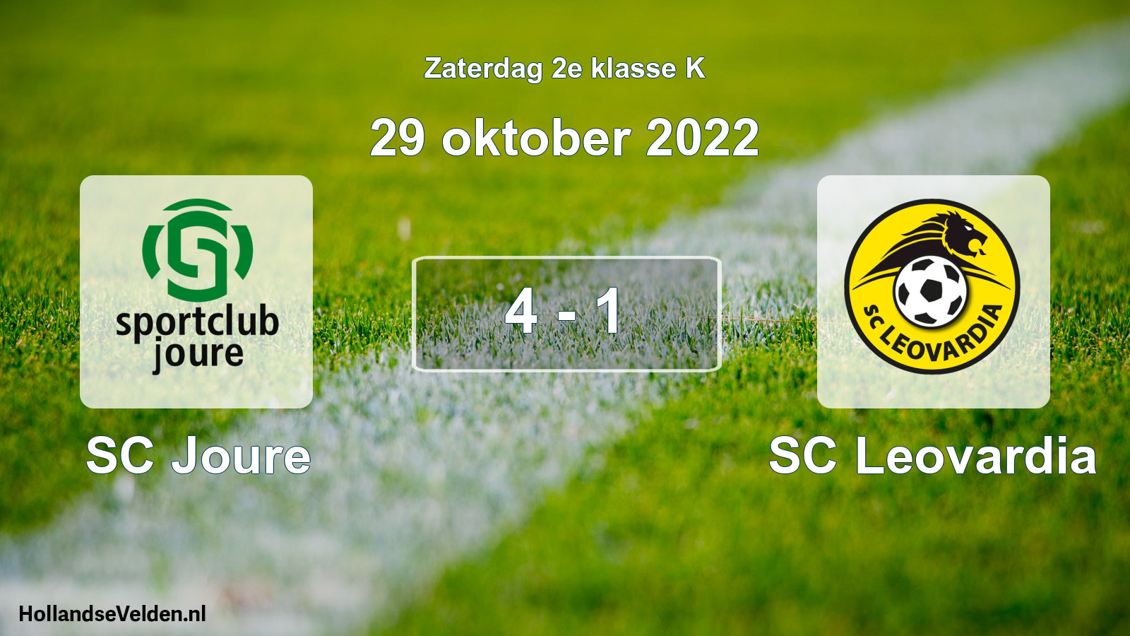Total number of matches played: SC Joure - SC Leovardia 4 - 1 (29 October 2022)