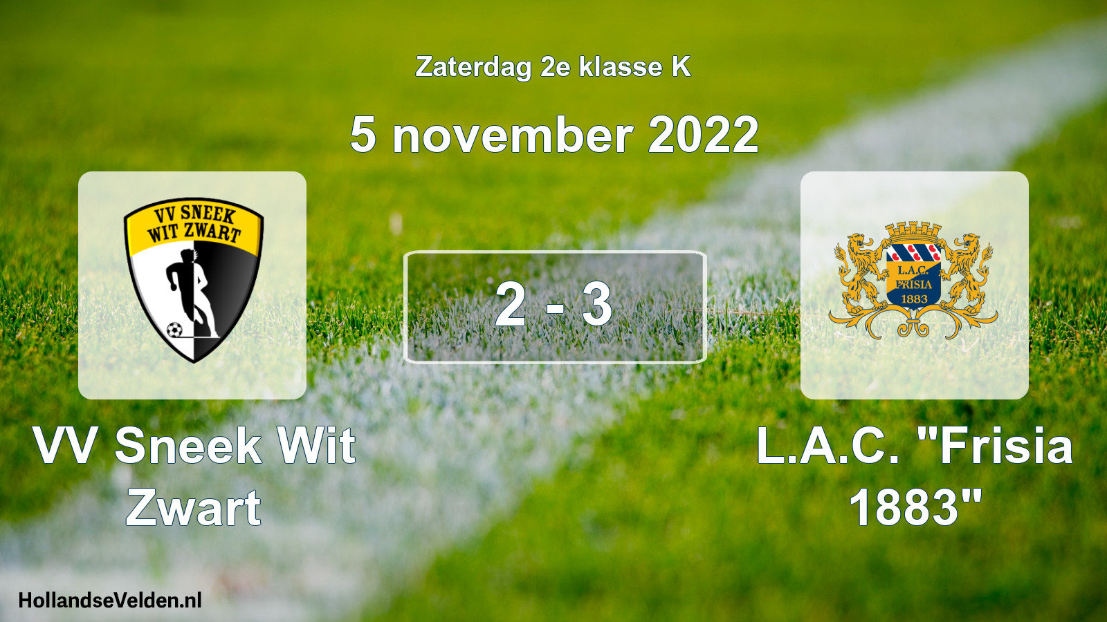 Total number of matches played: VV Sneek Wit Zwart - L.A.C. 