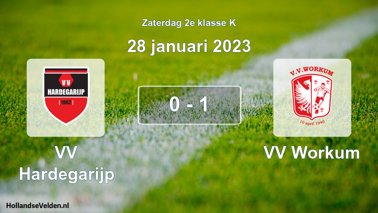 Total number of matches played: VV Hardegarijp - VV Workum 0 - 1 (28 January 2023)