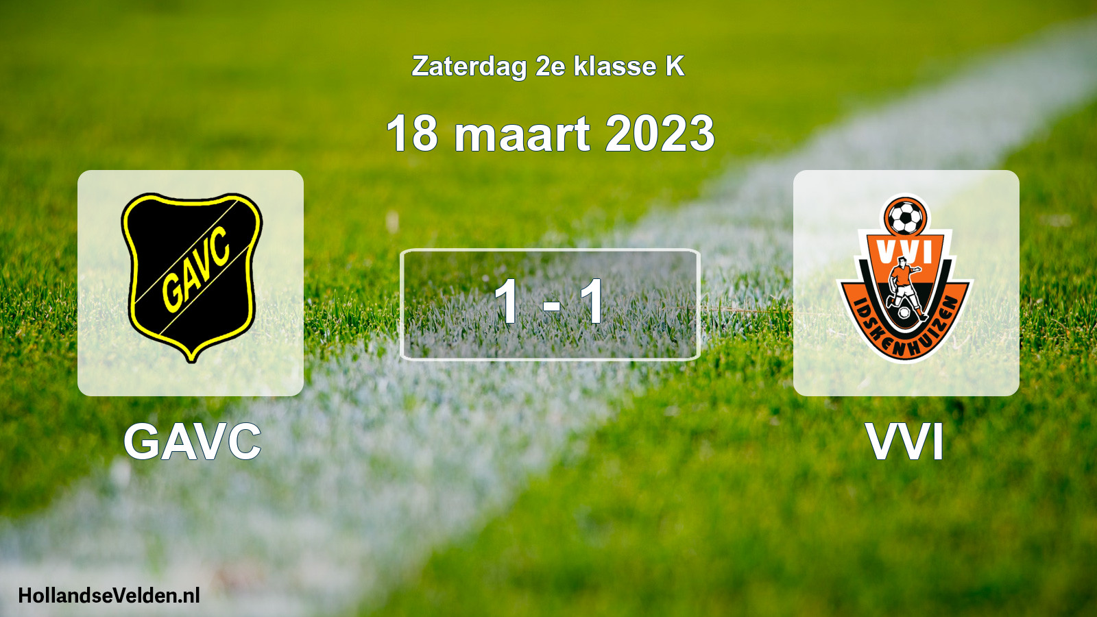 Total number of matches played: GAVC - VVI 1 - 1 (18 March 2023)