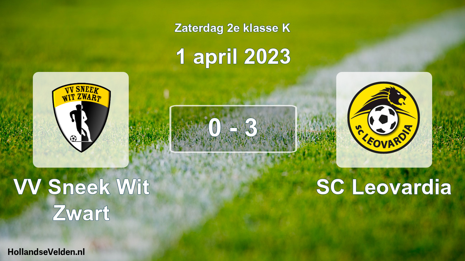 Total number of matches played: VV Sneek Wit Zwart - SC Leovardia 0 - 3 (1 April 2023)