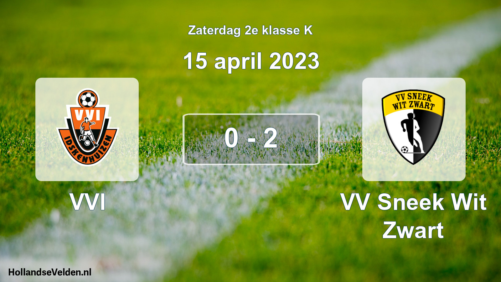 Total number of matches played: VVI - VV Sneek Wit Zwart 0 - 2 (15 April 2023)