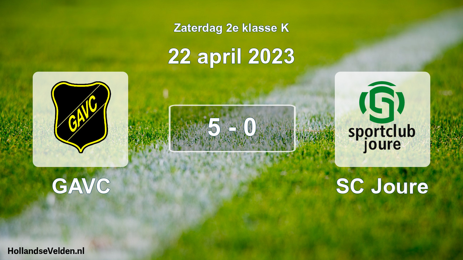 Total number of matches played: GAVC - SC Joure 5 - 0 (22 April 2023)
