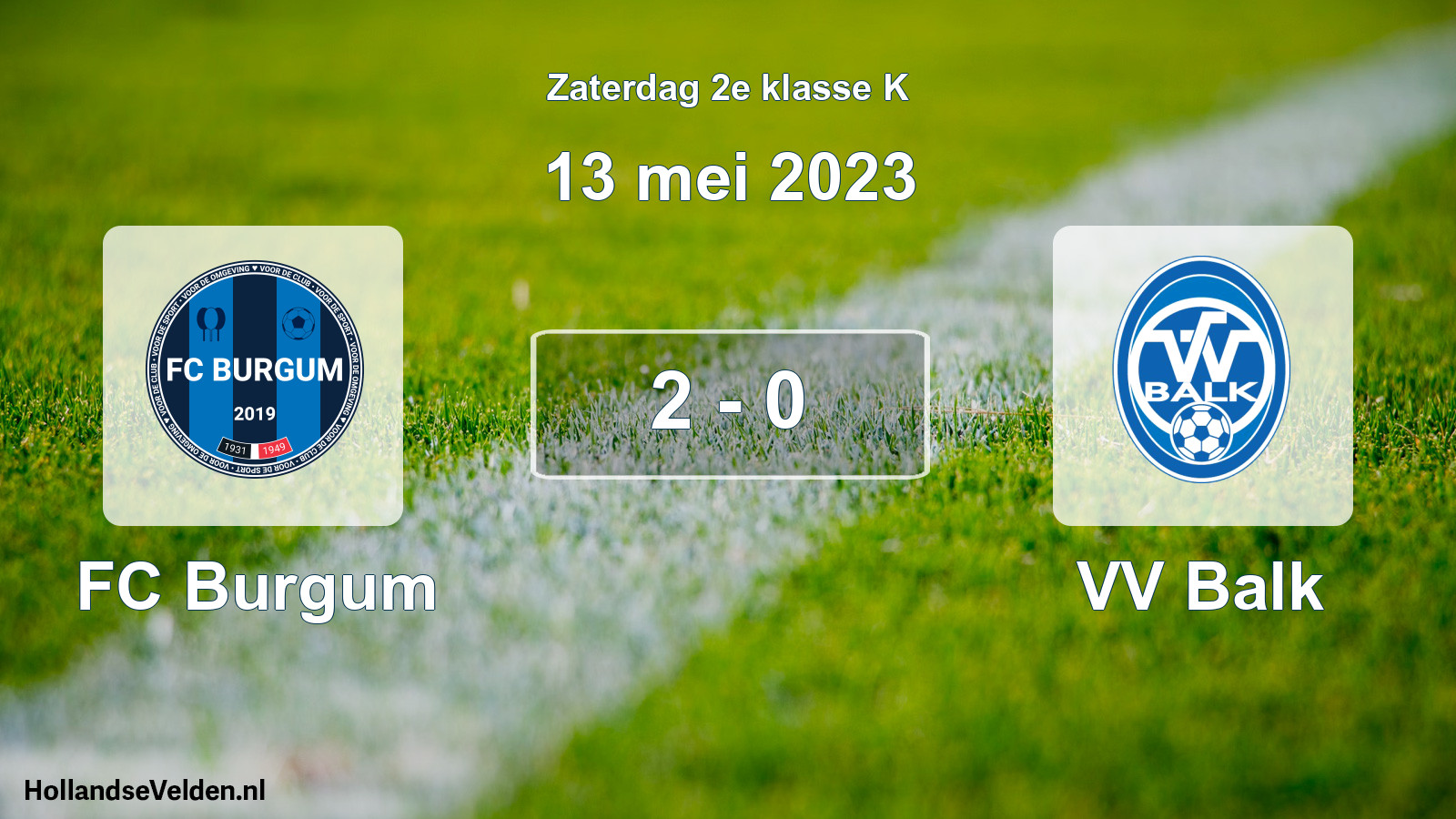 Total number of matches played: FC Burgum - VV Balk 2 - 0 (13 May 2023)