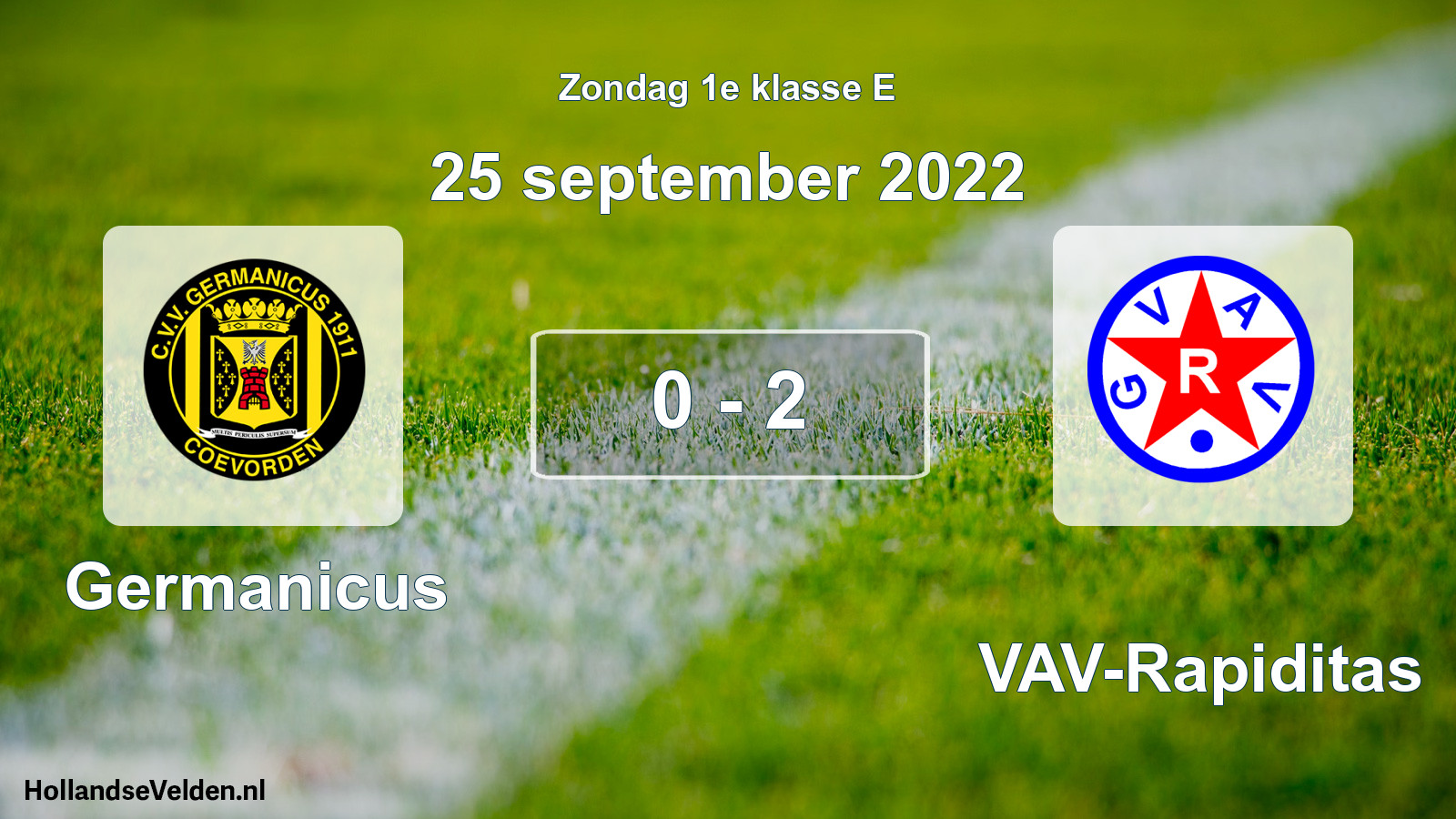 Total number of matches played: Germanicus - GVAV-Rapiditas 0 - 2 (25 September 2022)
