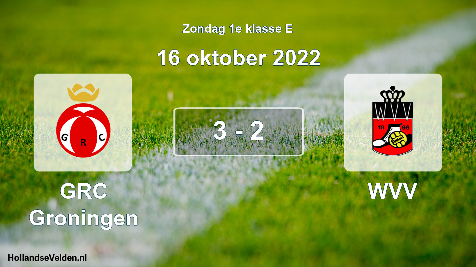 Total number of matches played: GRC Groningen - WVV 3 - 2 (16 October 2022)