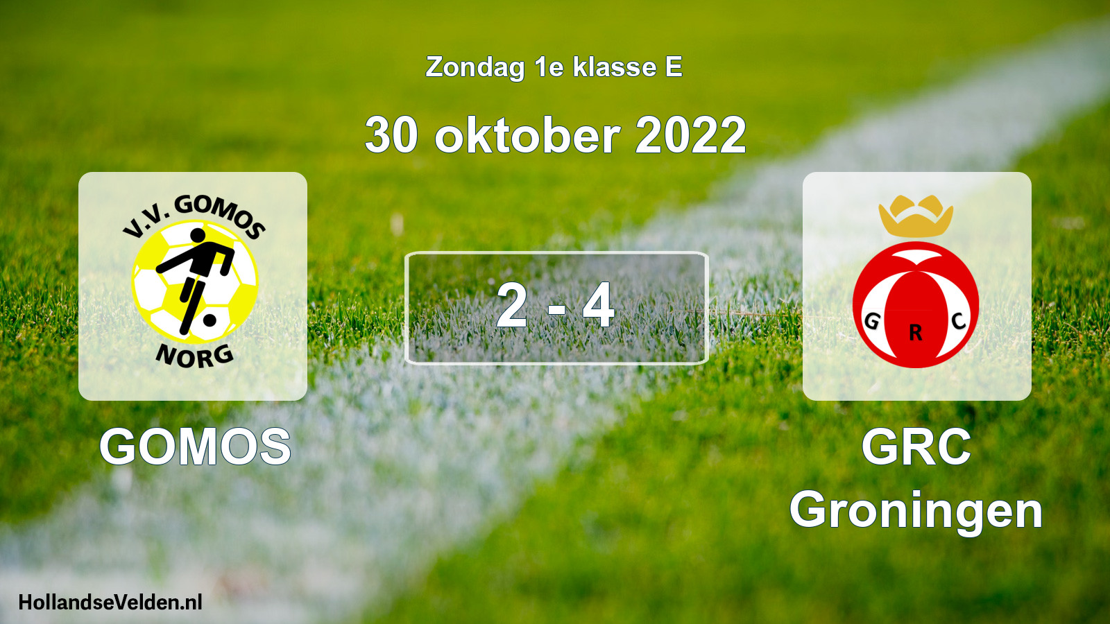 Total number of matches played: GOMOS - GRC Groningen 2 - 4 (30 October 2022)