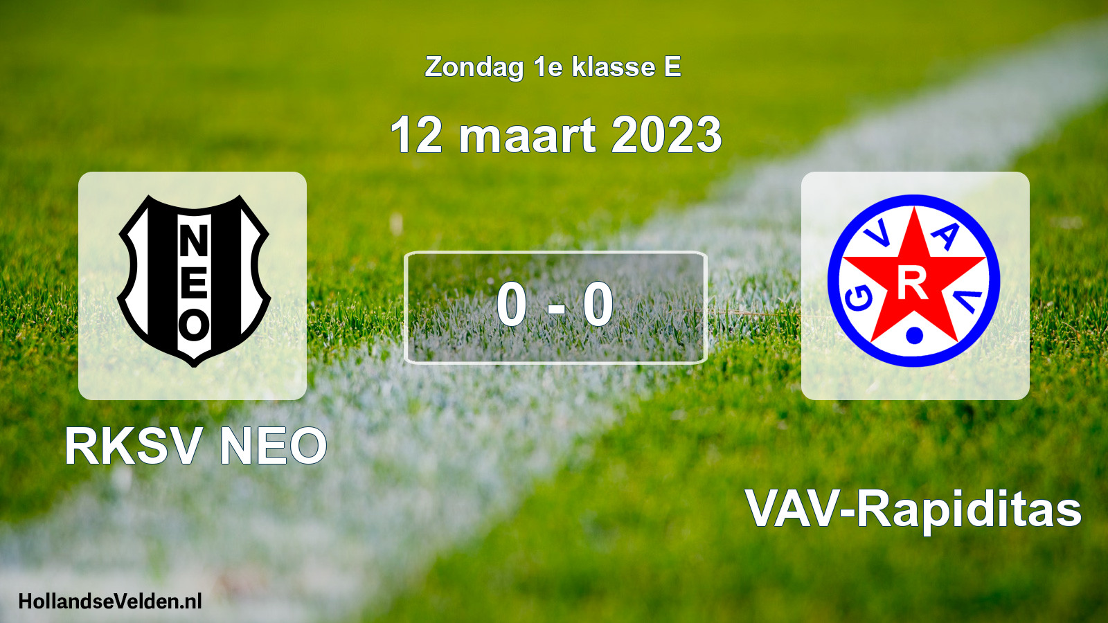 Total number of matches played: RKSV NEO - GVAV-Rapiditas 0 - 0 (12 March 2023)