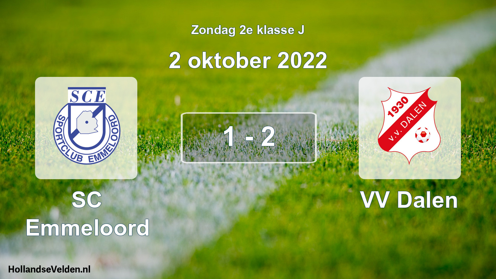 Total number of matches played: SC Emmeloord - VV Dalen 1 - 2 (2 October 2022)