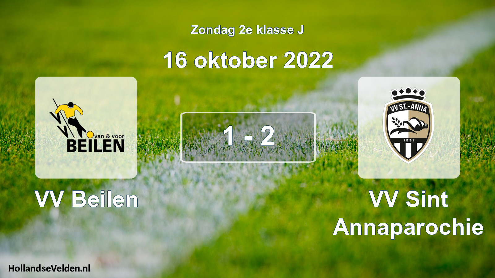 Total number of matches played: VV Beilen - VV Sint Annaparochie 1 - 2 (16 October 2022)