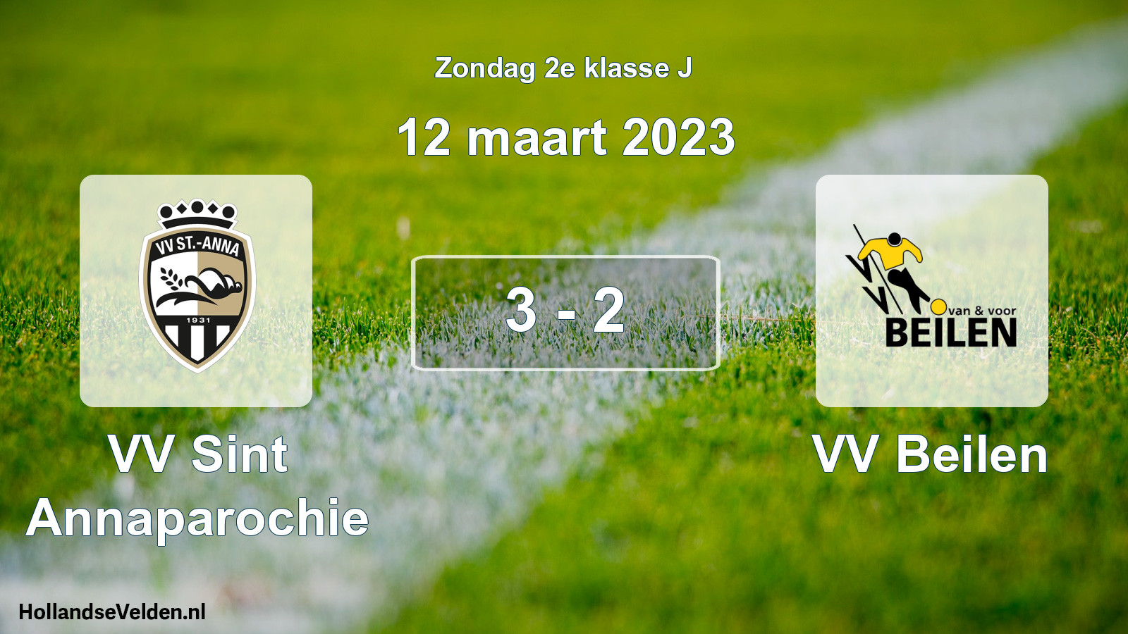 Total number of matches played: VV Sint Annaparochie - VV Beilen 3 - 2 (12 March 2023)