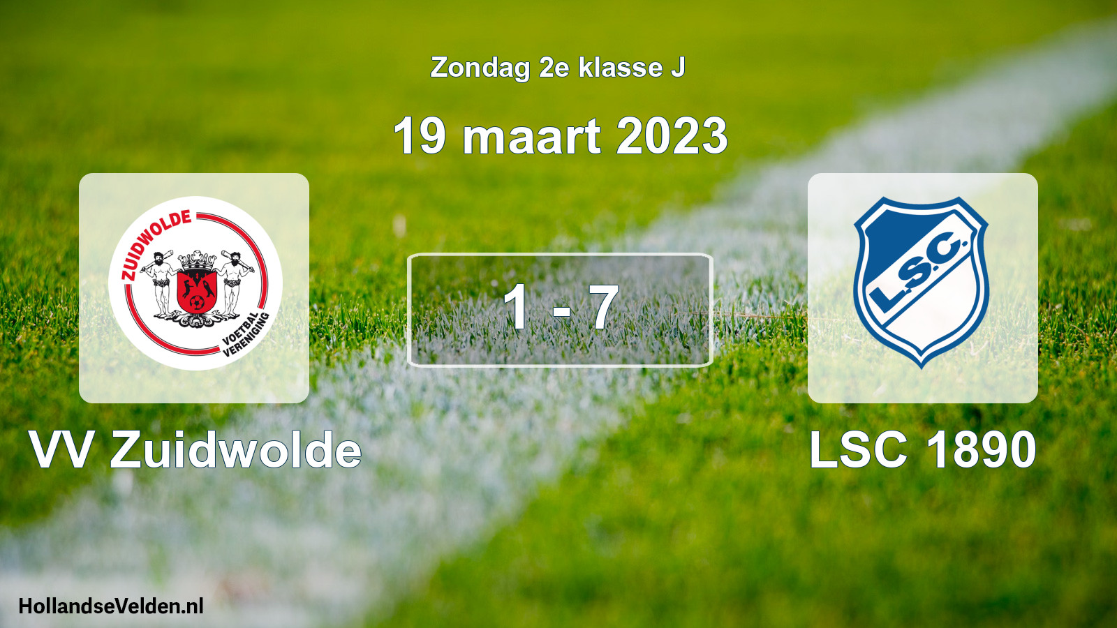 Total number of matches played: VV Zuidwolde - LSC 1890 1 - 7 (19 March 2023)
