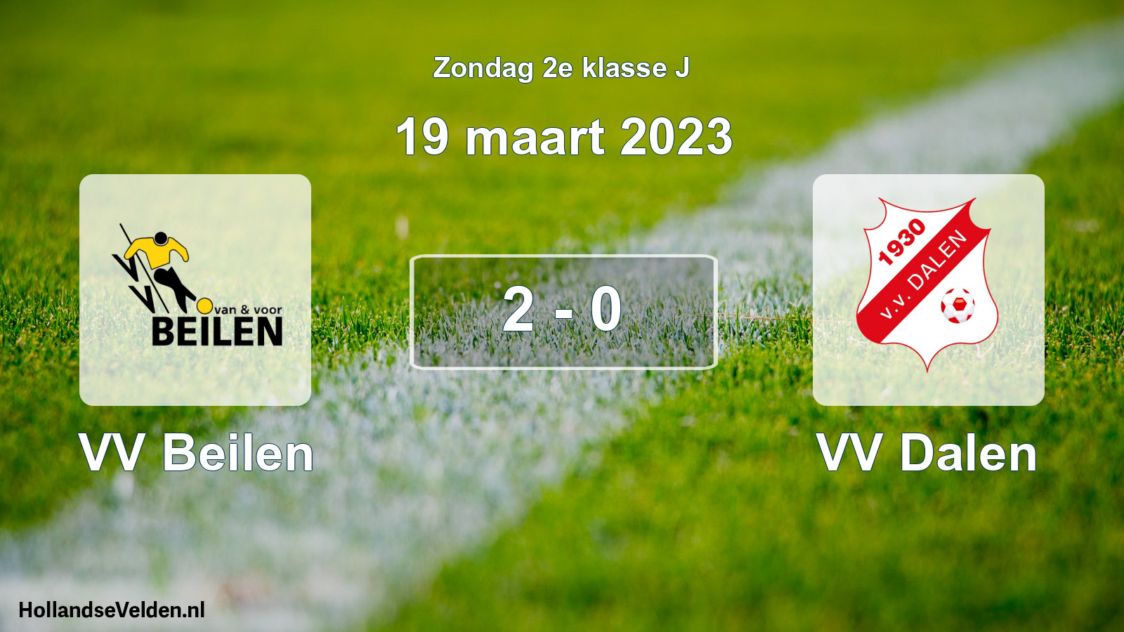 Total number of matches played: VV Beilen - VV Dalen 2 - 0 (19 March 2023)