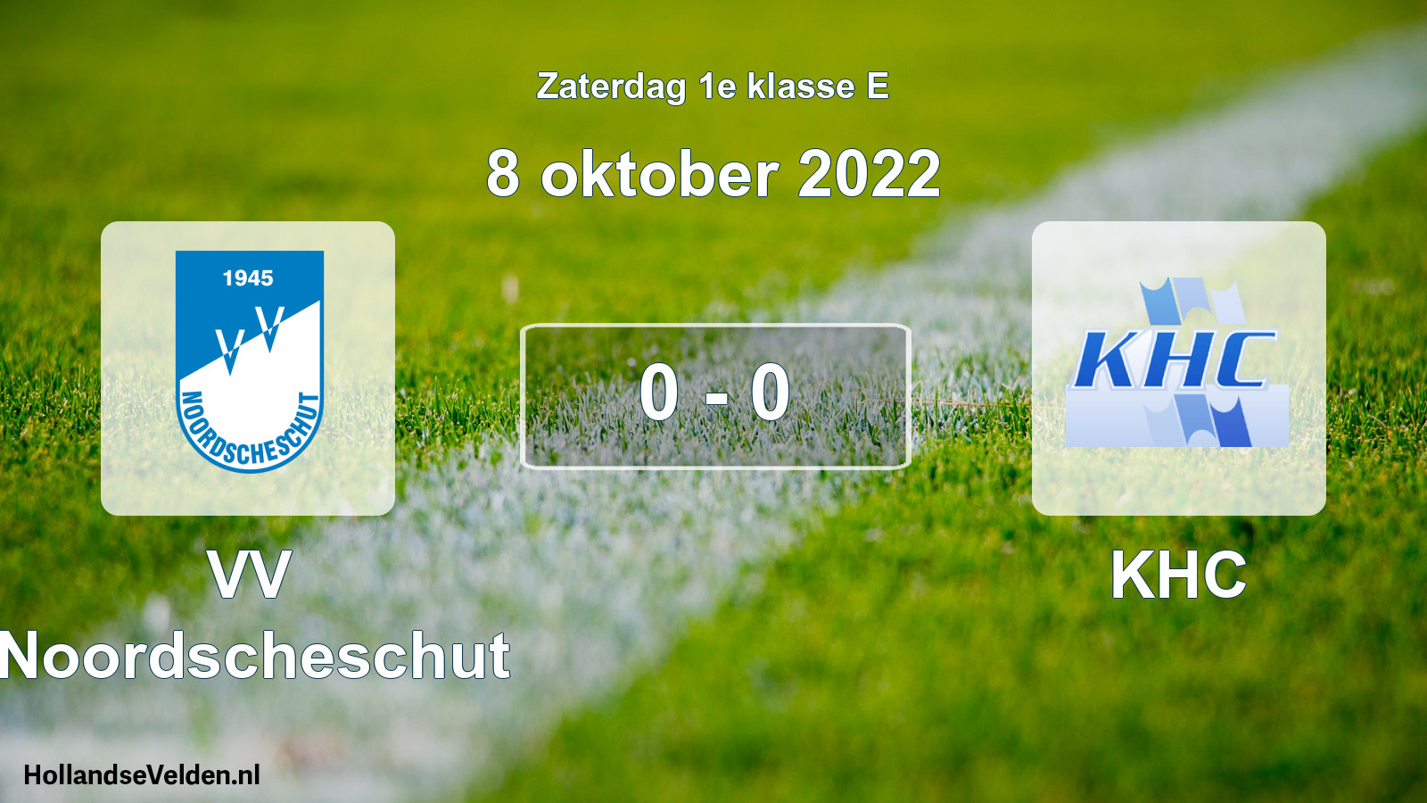 Total number of matches played: VV Noordscheschut - KHC 0 - 0 (8 October 2022)