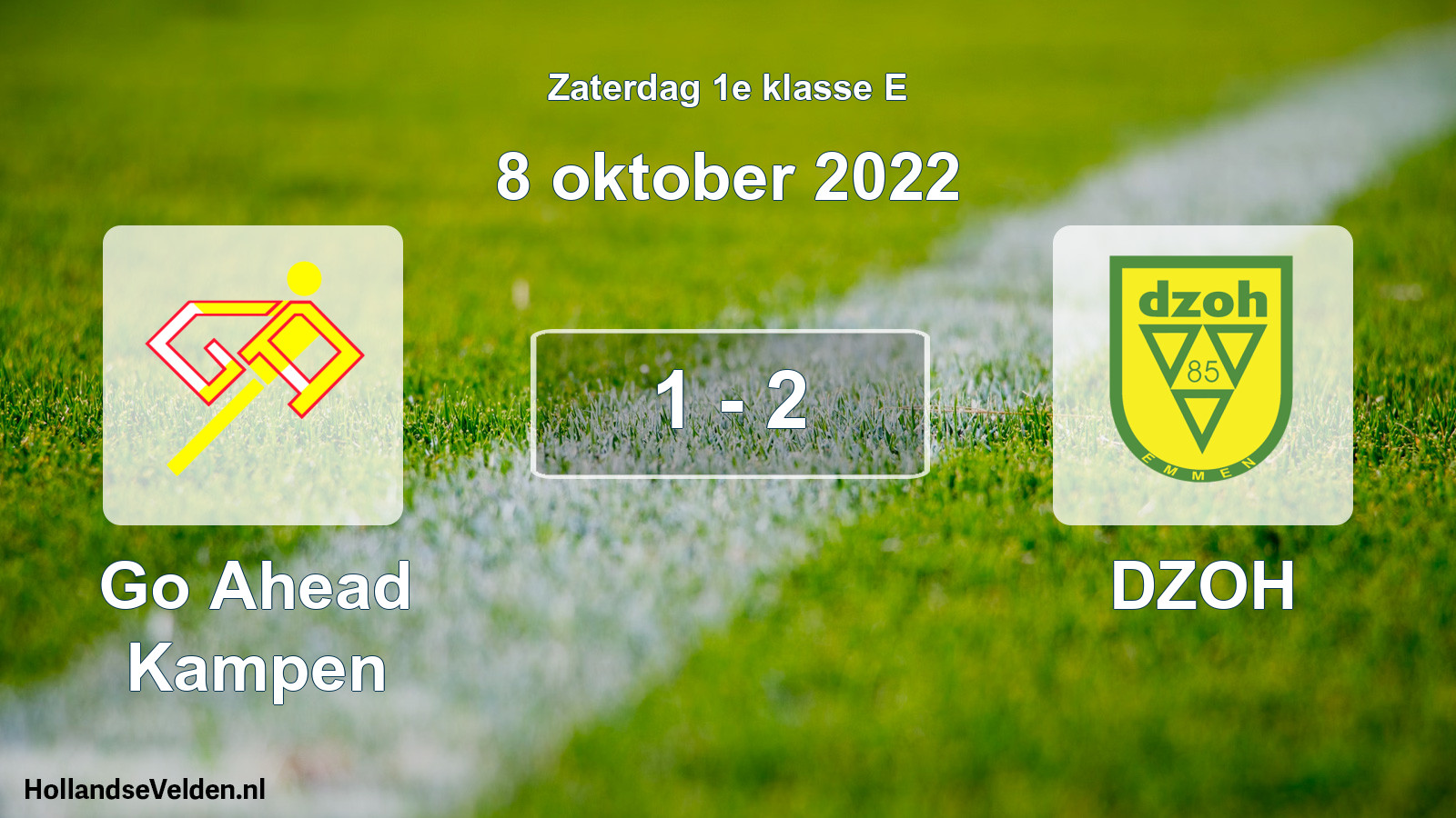 Total number of matches played: Go Ahead Kampen - DZOH 1 - 2 (8 October 2022)